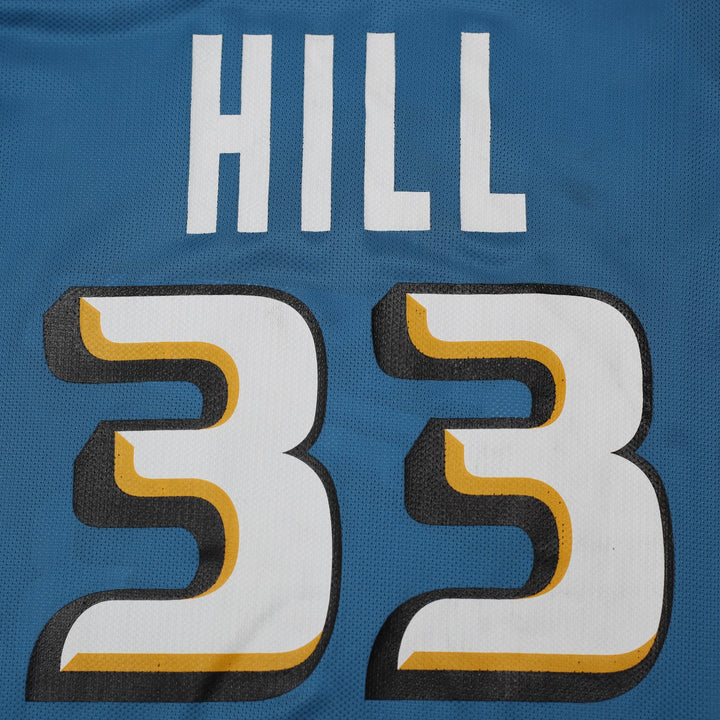 Vintage 90s Champion Pistons Hill Wallace Lions Jersey Made in USA Size 52 | Migration_Jerseys - View 7 | Fashion Rerun