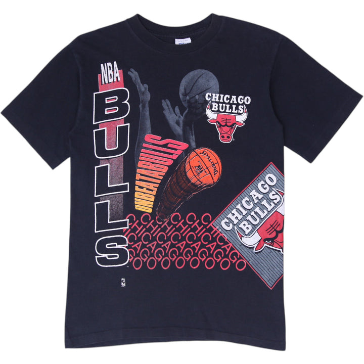 Vintage 1991 Salem Chicago Bulls Unbeatabulls T-Shirt Made in USA Size M