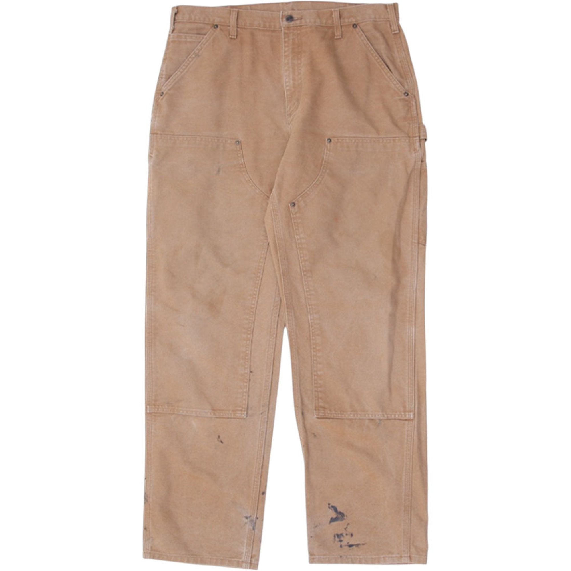 Shop Mens Carhartt B136 BRN Original Dungaree Fit Double Knee