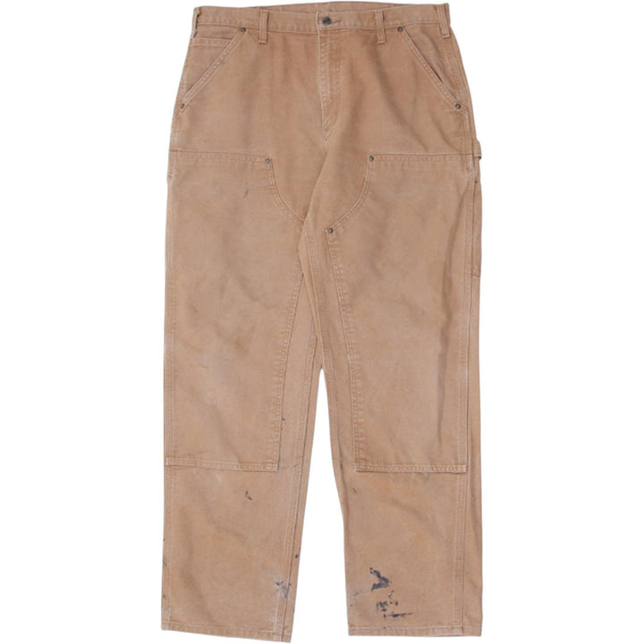 Mens Carhartt B136 BRN Original Dungaree Fit Double Knee Pants