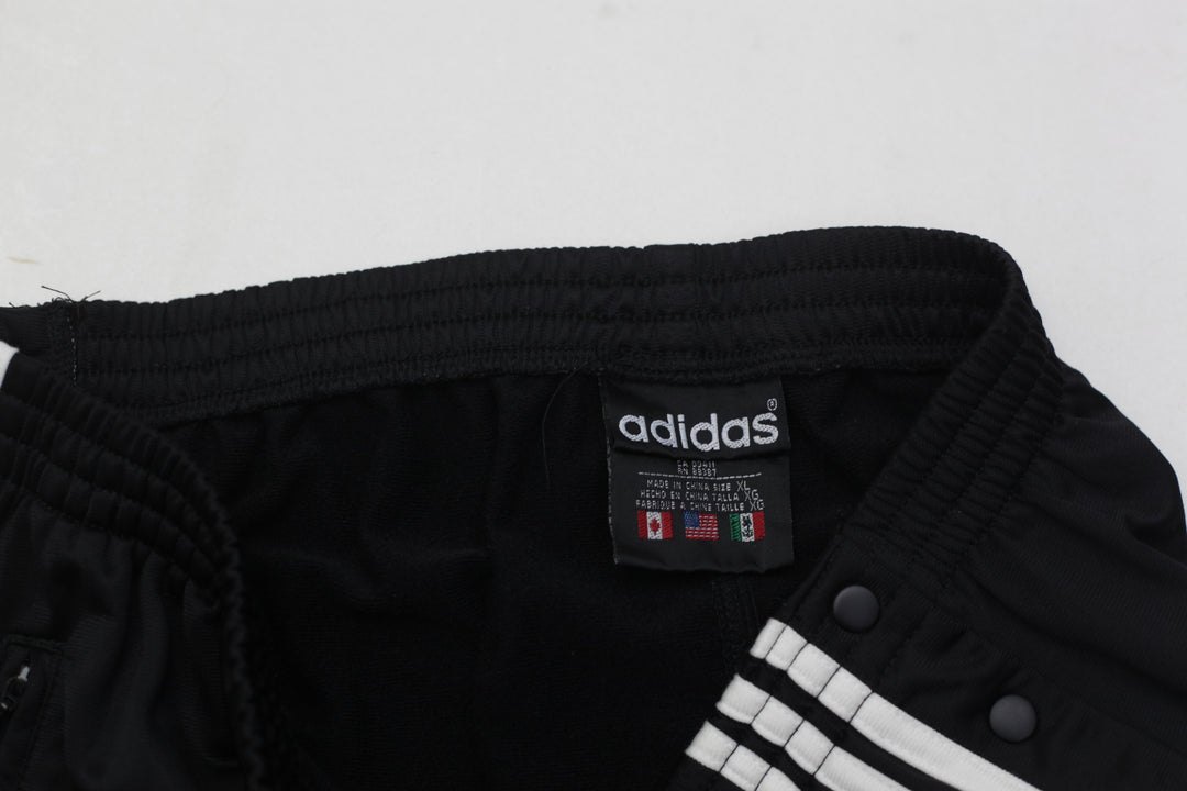 Vintage Embroidered Adidas Logo Snap Button Tear Away Pants