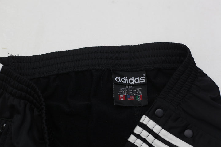 Vintage Embroidered Adidas Logo Snap Button Tear Away Pants