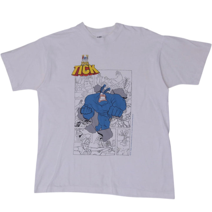 Vintage 90s The Tick Superhero Cartoon TV Show Fox Kids T-Shirt XL | Migration_T-Shirts | Fashion Rerun