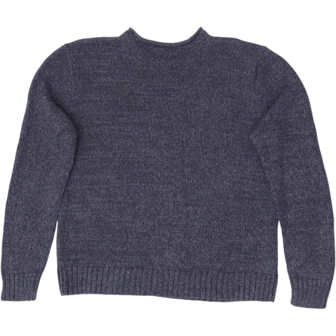 Vintage Mens Polo by Ralph Lauren Sweater Gray Knit Cotton Size L | Migration_Jumper & Knitwear RL Collection | Fashion Rerun