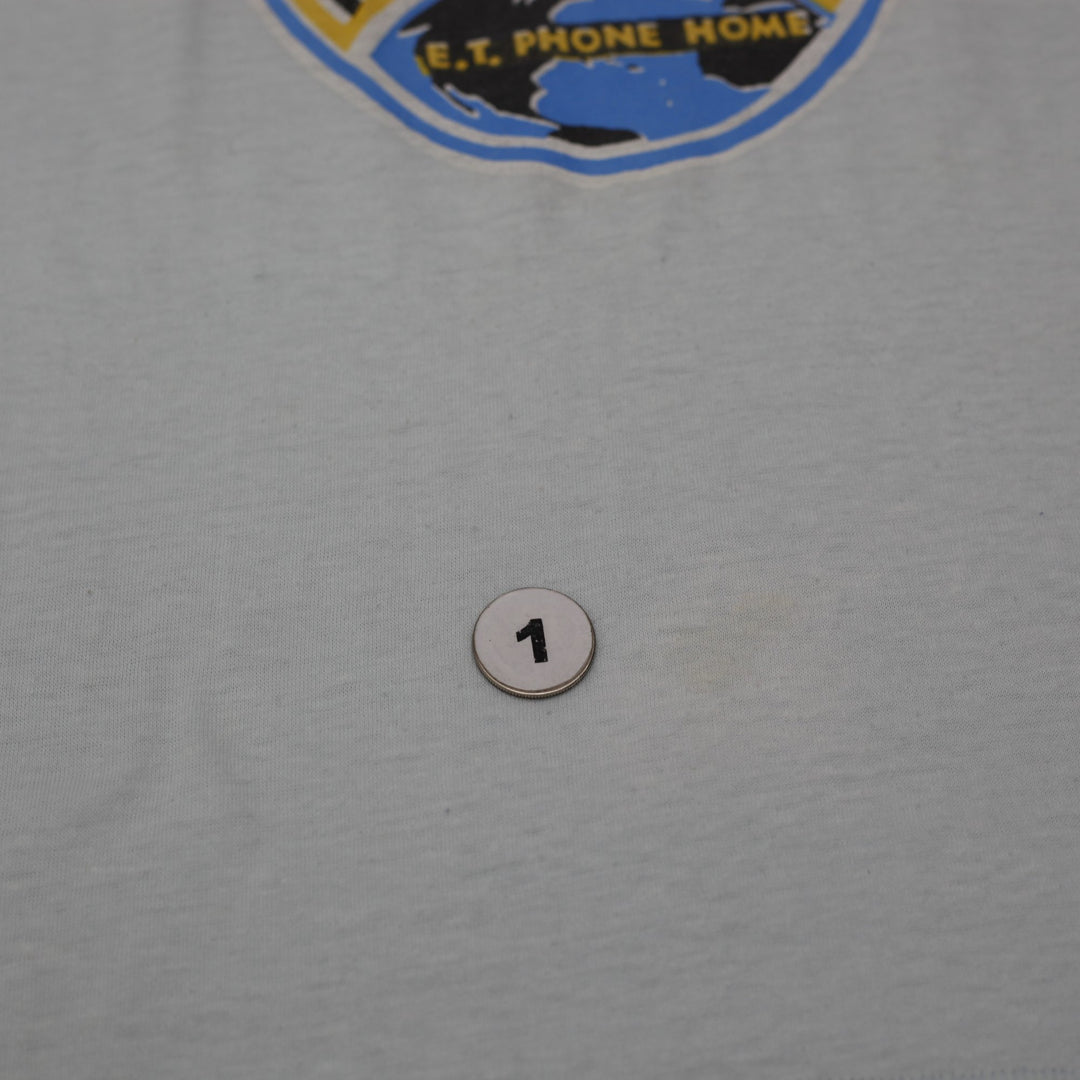 Vintage 1982 E.T. The Extra-Terrestrial T-Shirt Light Blue #1 Mom Back Graphic Made In USA Single Stitch M