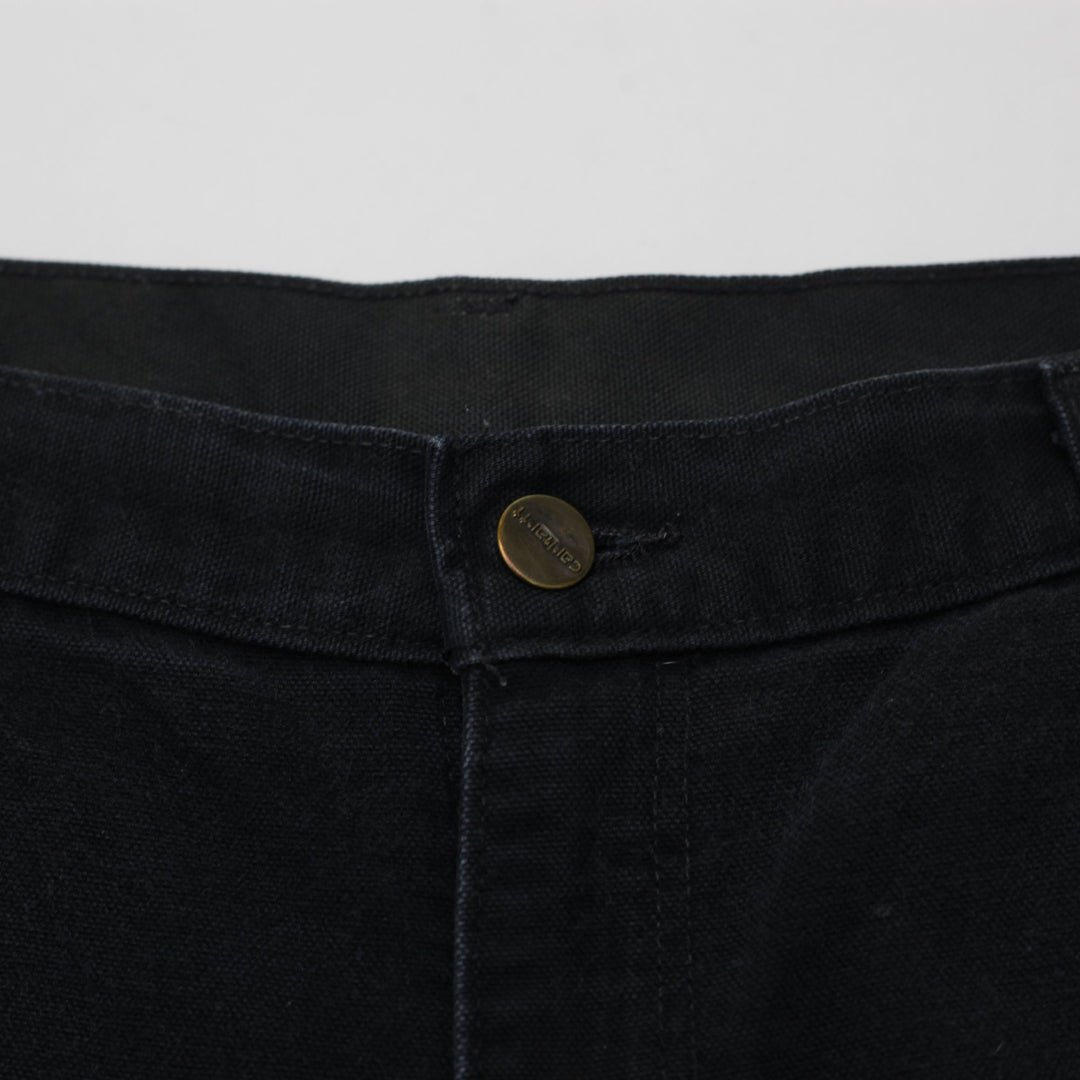 Mens 2014 Carhartt B11 BLK Carpenter Pants Canvas Dungarees Loose 36x32