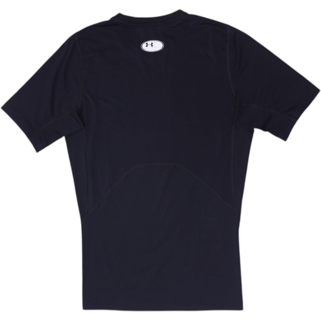 Mens Under Armour HeatGear Compression Short Sleeve Shirt Black Size M