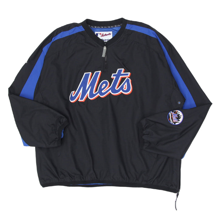 Vintage Majestic New York Mets 1/4 Zip Pullover Jacket | Migration_Jacket UAENAT40 | Fashion Rerun