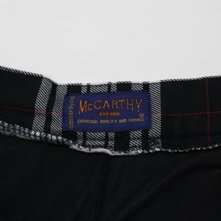 Y2K Ladies McCarthy Plaid Skirt Black Pleated Design