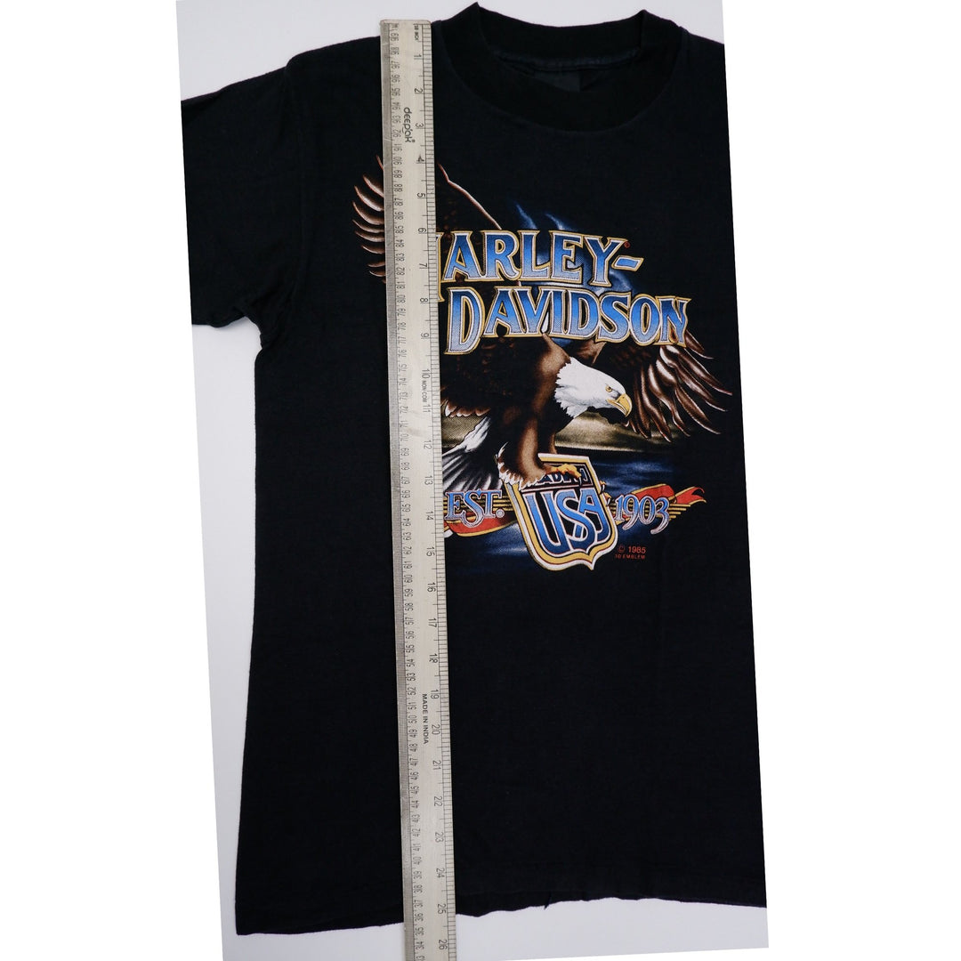Vintage 1985 RARE 3D Emblem Harley Davidson Eagle Shield T-Shirt