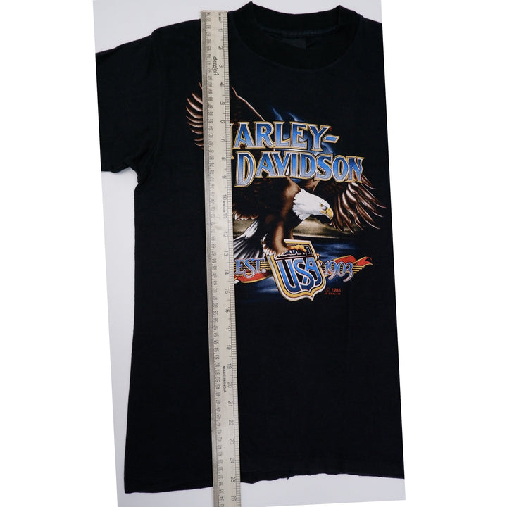 Vintage 1985 RARE 3D Emblem Harley Davidson Eagle Shield T-Shirt