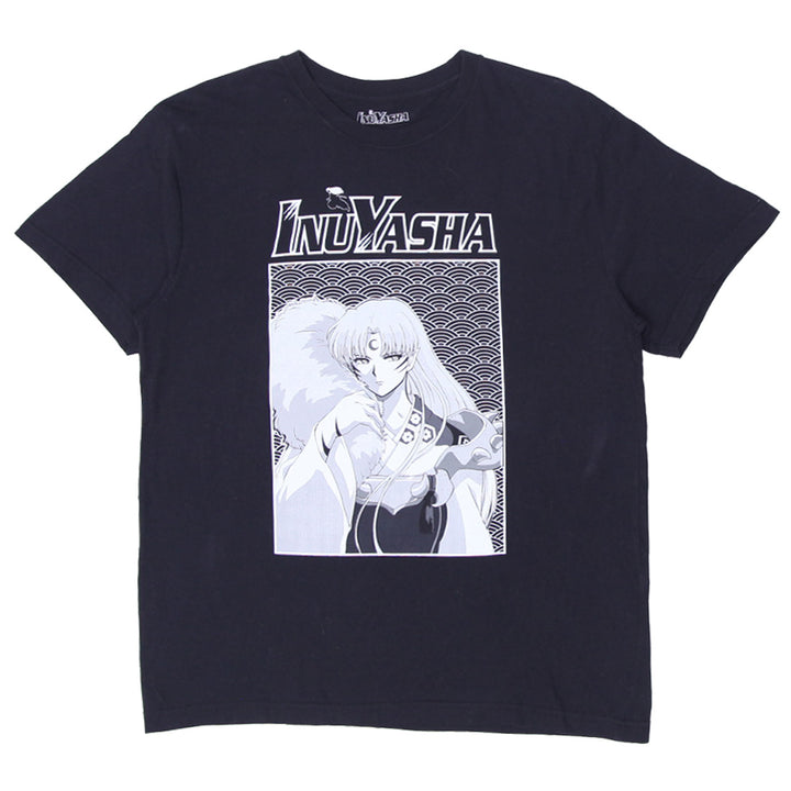 Mens Inuyasha Black Graphic T-Shirt