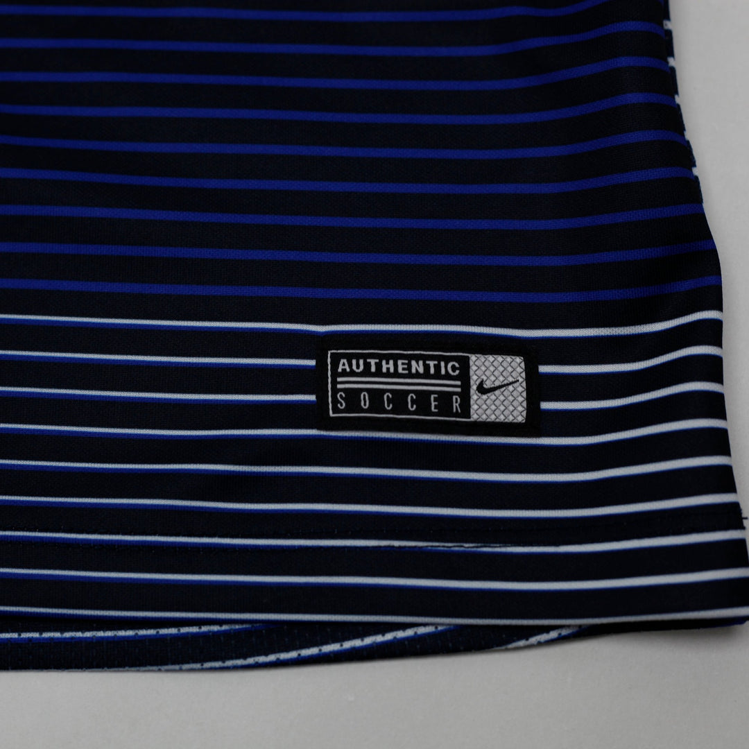 Mens Nike 2016 France FFF Striped Pre Match Jersey Size M