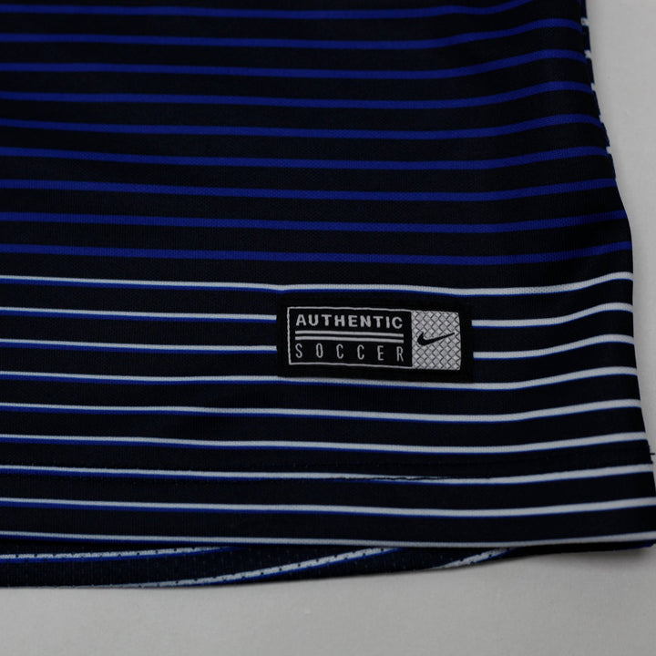 Mens Nike 2016 France FFF Striped Pre Match Jersey Size M