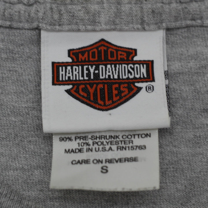 Vintage Mens Harley-Davidson Gray Looney Tunes Graphic T-Shirt Size S