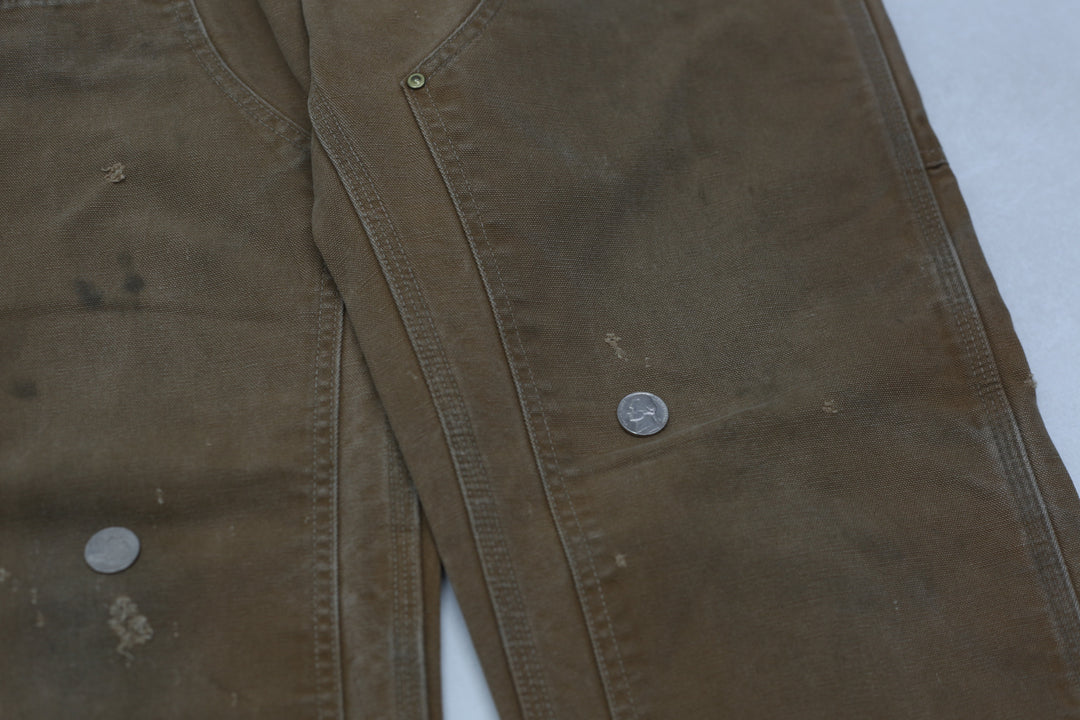 Mens B0 1BRN Loose Original Fit Double Knee Carhartt Pants
