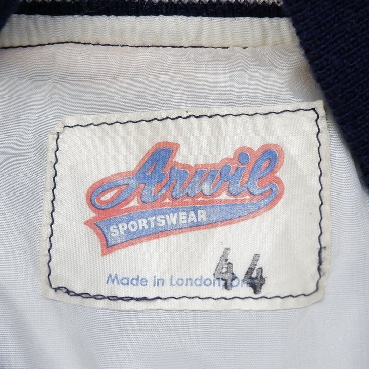 Vintage Arwil Sportswear London Tigers Bomber Button Jacket | Migration_Jackets UAENAT20 - Back View | Fashion Rerun