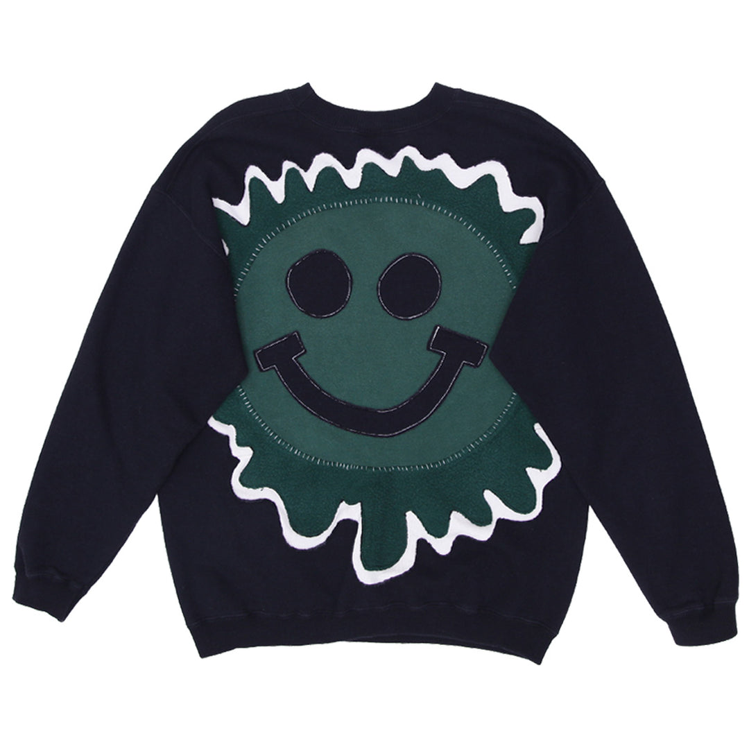 Rework Smile Patchwork Vintage Crewneck Sweatshirt - Fashion Rerun Vintage Migration_Sweaters