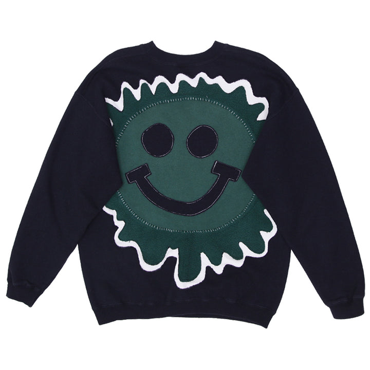Rework Smile Patchwork Vintage Crewneck Sweatshirt - Fashion Rerun Vintage Migration_Sweaters