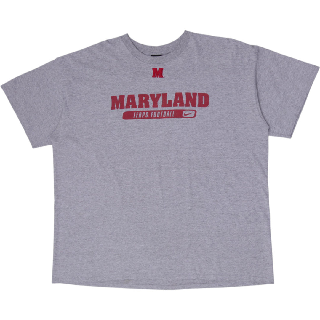Vintage 2002 Nike Team Maryland Terrapins Football T-Shirt Size XXL