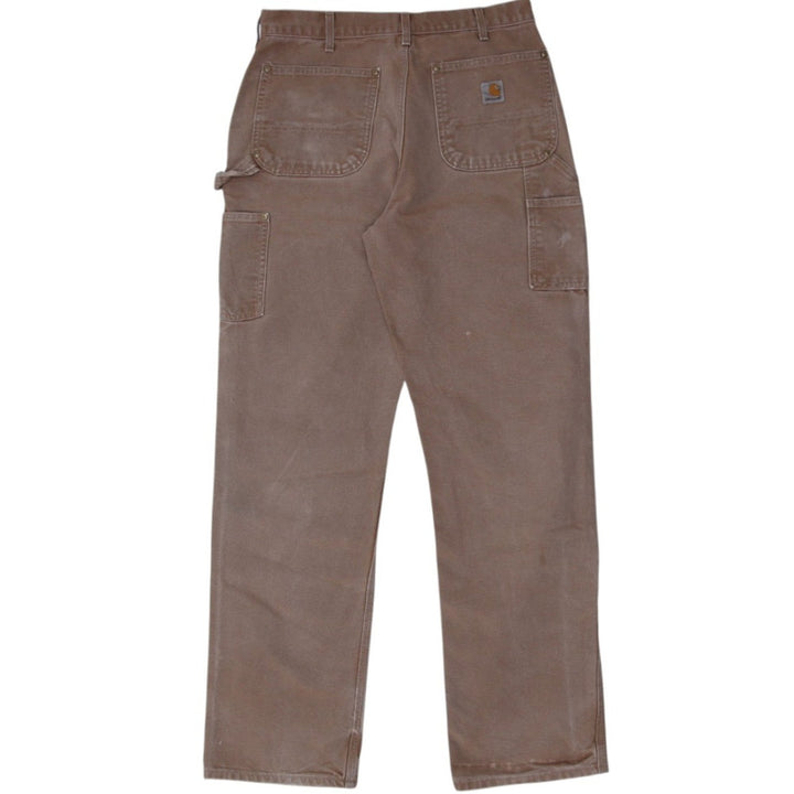 Mens B01 BRN Loose Original Fit Double Knee Carhartt Workwear Slightly Distressed Pants