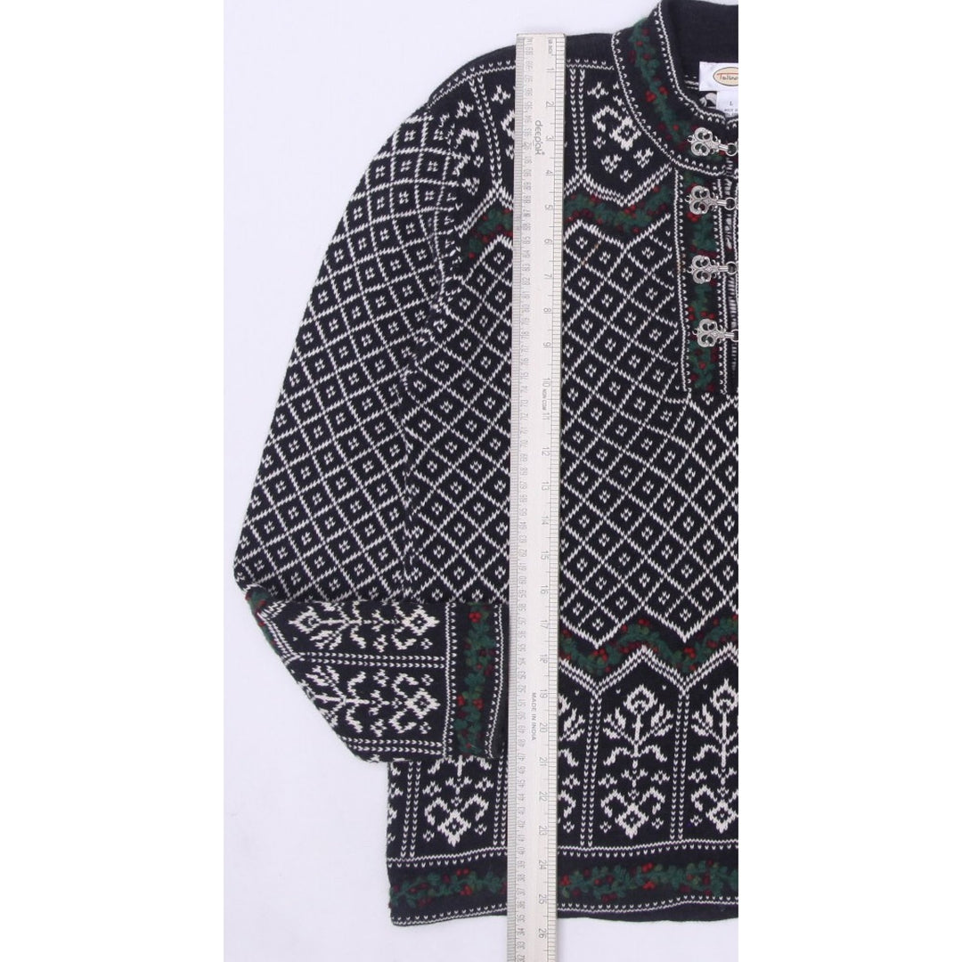 Vintage Talbots Nordic Fair Isle 100% Cotton Sweater | Migration_Jumper & Knitwear - View 7 | Fashion Rerun