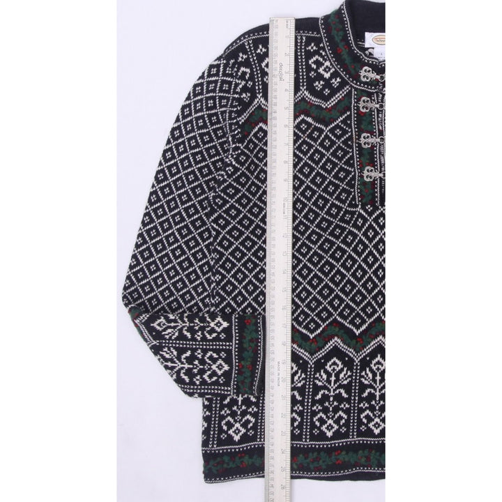 Vintage Talbots Nordic Fair Isle 100% Cotton Sweater | Migration_Jumper & Knitwear - View 7 | Fashion Rerun