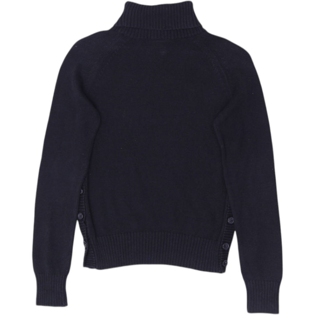 Vintage Polo Jeans Co. Ralph Lauren Black Flag Turtleneck Sweater M