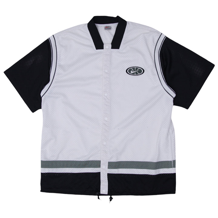 Vintage Nike XXL White Mesh Button Up Shirt - Fashion Rerun Vintage Migration_Jersey