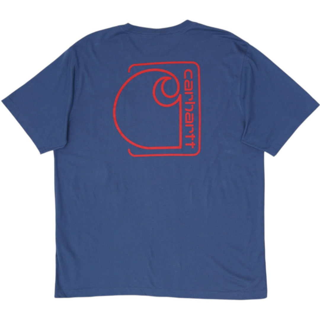 Mens Carhartt Relaxed Fit Graphic Pocket T-Shirt Size L
