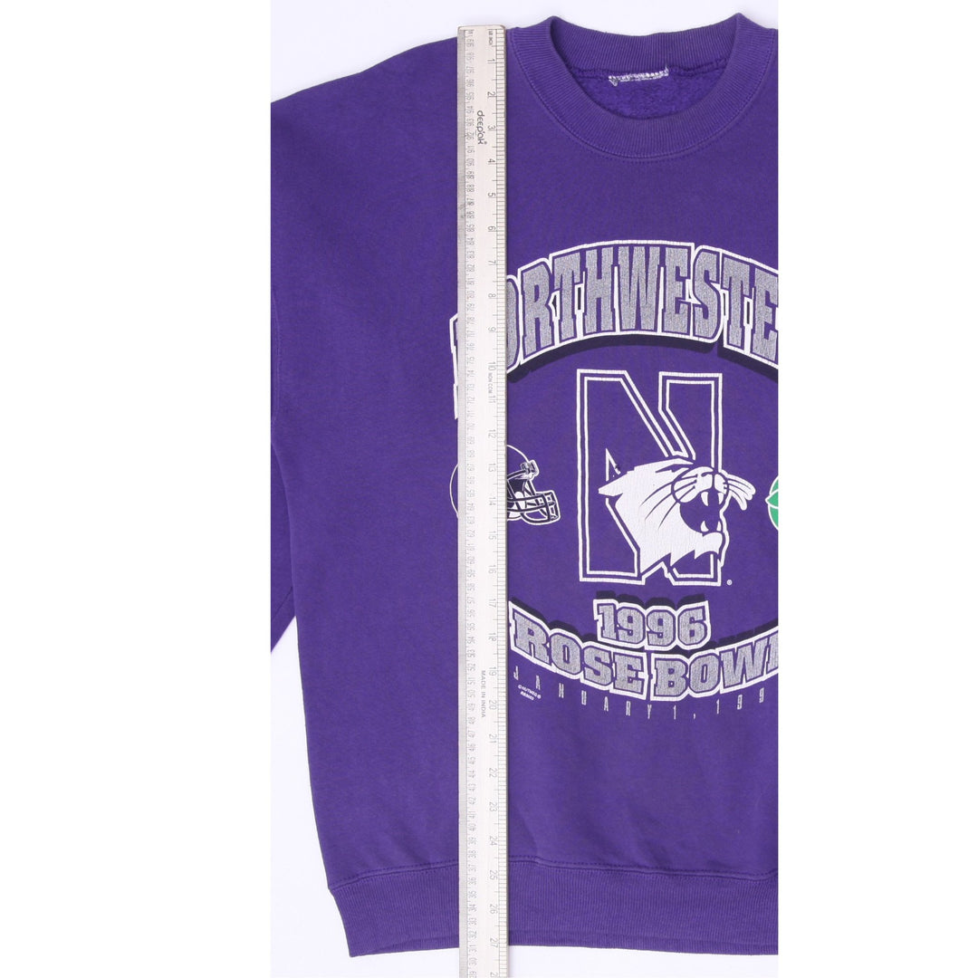 Vintage 90s Nutmeg Mills Northwestern Rose Bowl Sweatshirt Purple Crewneck