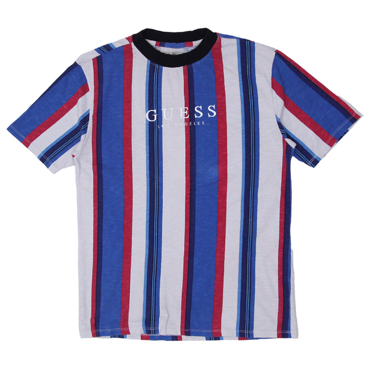 Mens Guess Originals Embroidered Stripe T-Shirt - Fashion Rerun Vintage Migration_T-Shirt