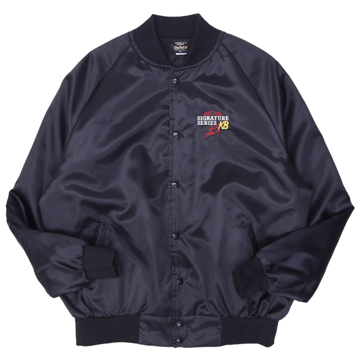 Vintage Mens America's Finest Signature Series Jacket Black Embroidered Racing