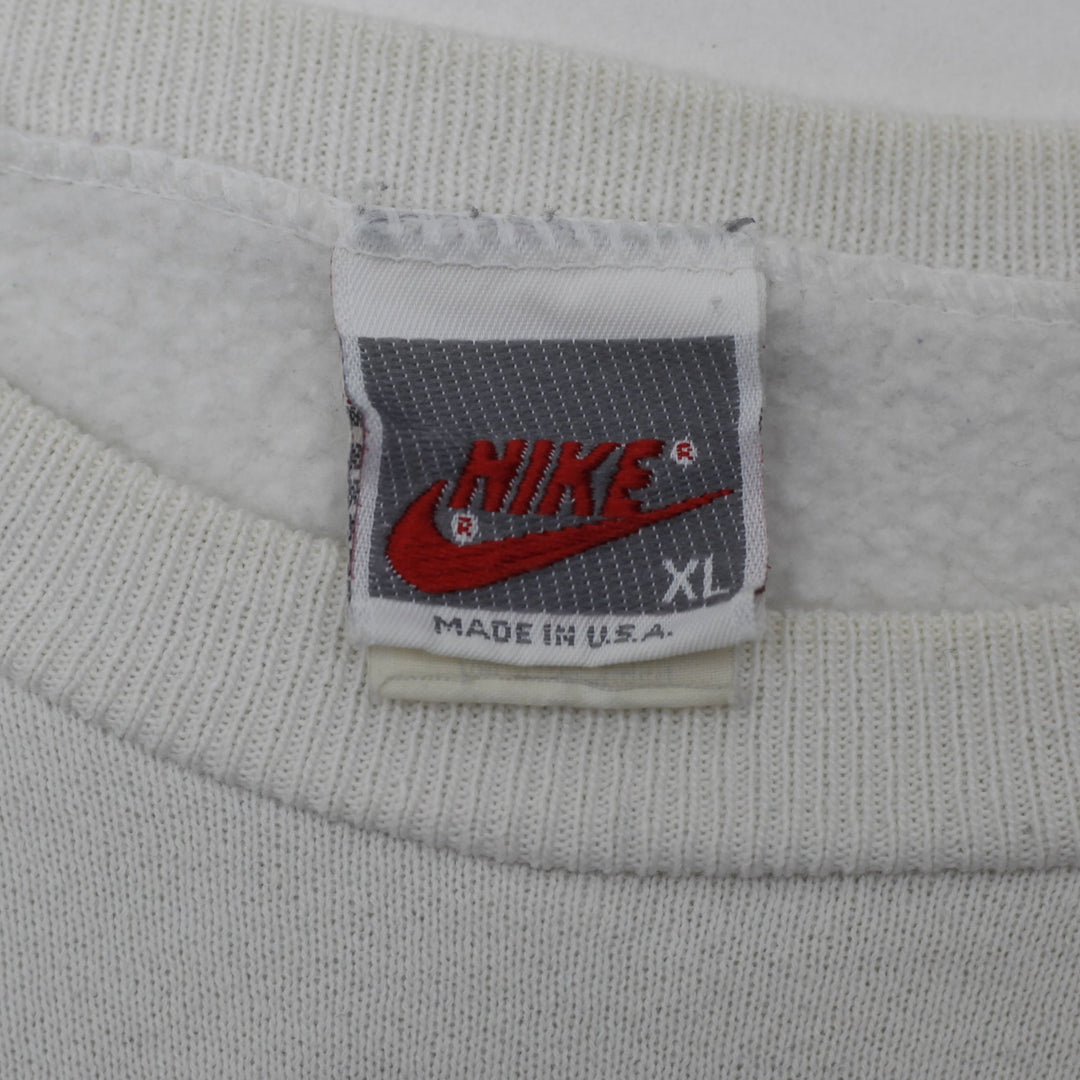 Vintage 90s Nike Volleyball Team All-Star Pullover Sweatshirt Made In USA XL