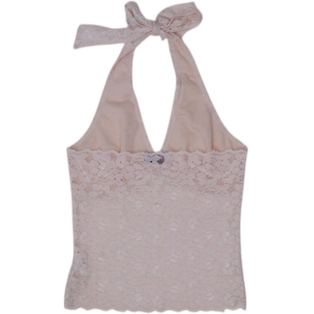 Y2K Lace Halter Top Size M | Migration_Y2K Tops - Side View | Fashion Rerun