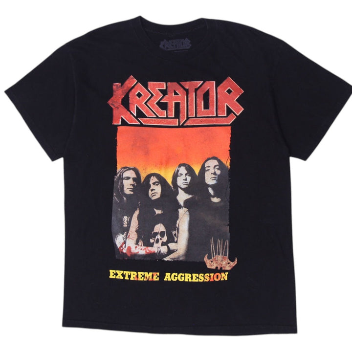 Mens Kreator Extreme Aggression Graphic Band T-Shirt Size L