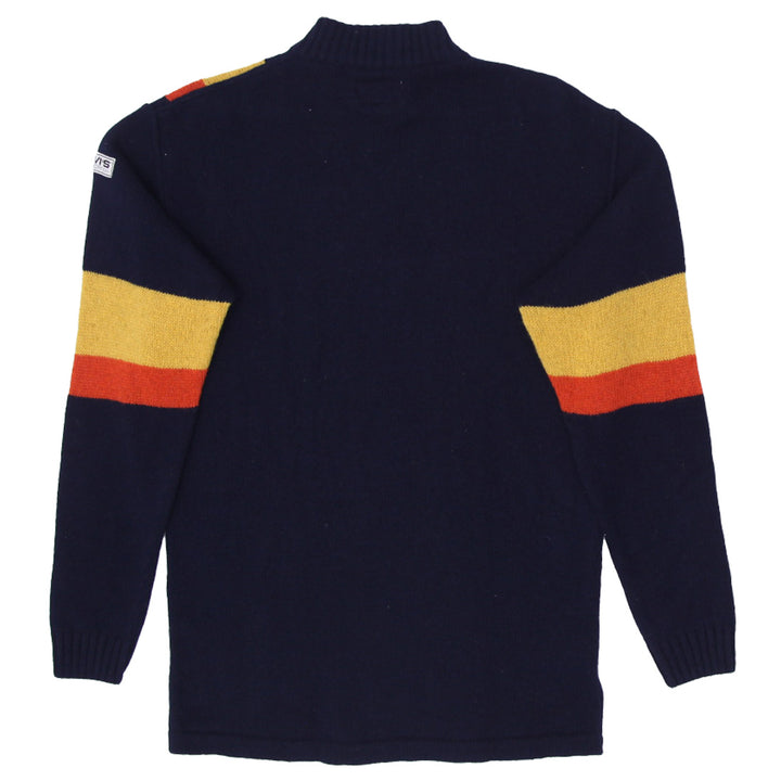 Mens Marine Layer Archive Sleeve Stripe Quarter Zip