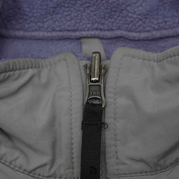 Youth Girls The North Face Denali Fleece Jacket XL Lavender Lilac Grey Polartec Zip Up