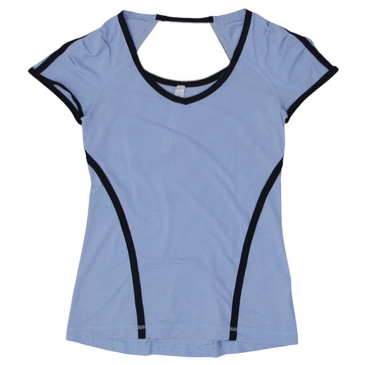 Ladies Lululemon Run Tech Short Sleeve Workout Sport Active Tee Shirt Top