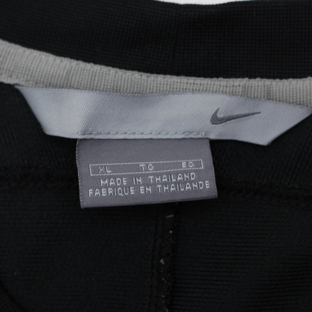 Vintage Embroidered Nike Logo Black T-Shirt