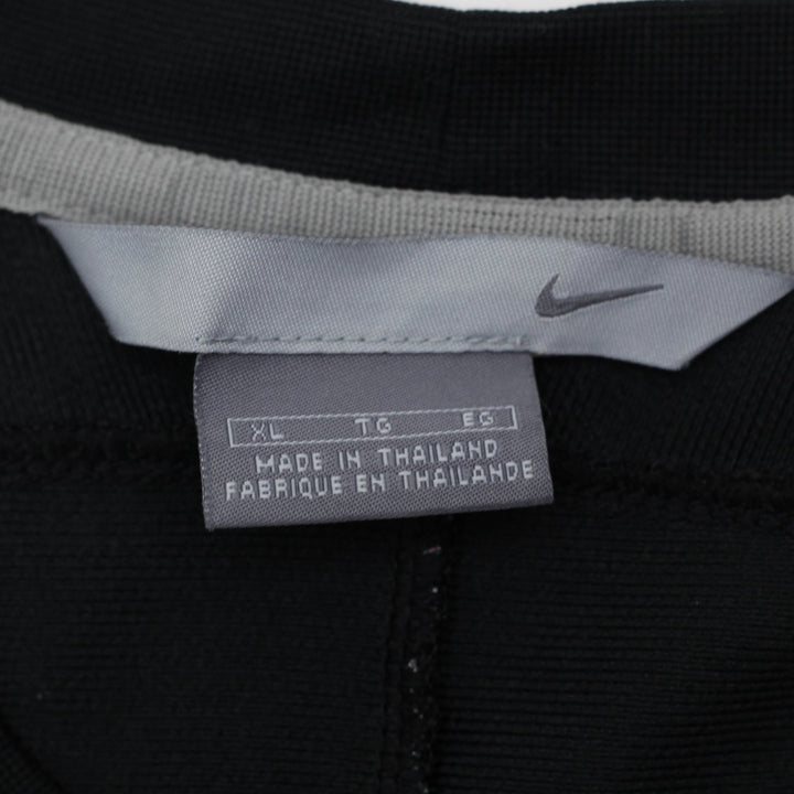 Vintage Embroidered Nike Logo Black T-Shirt