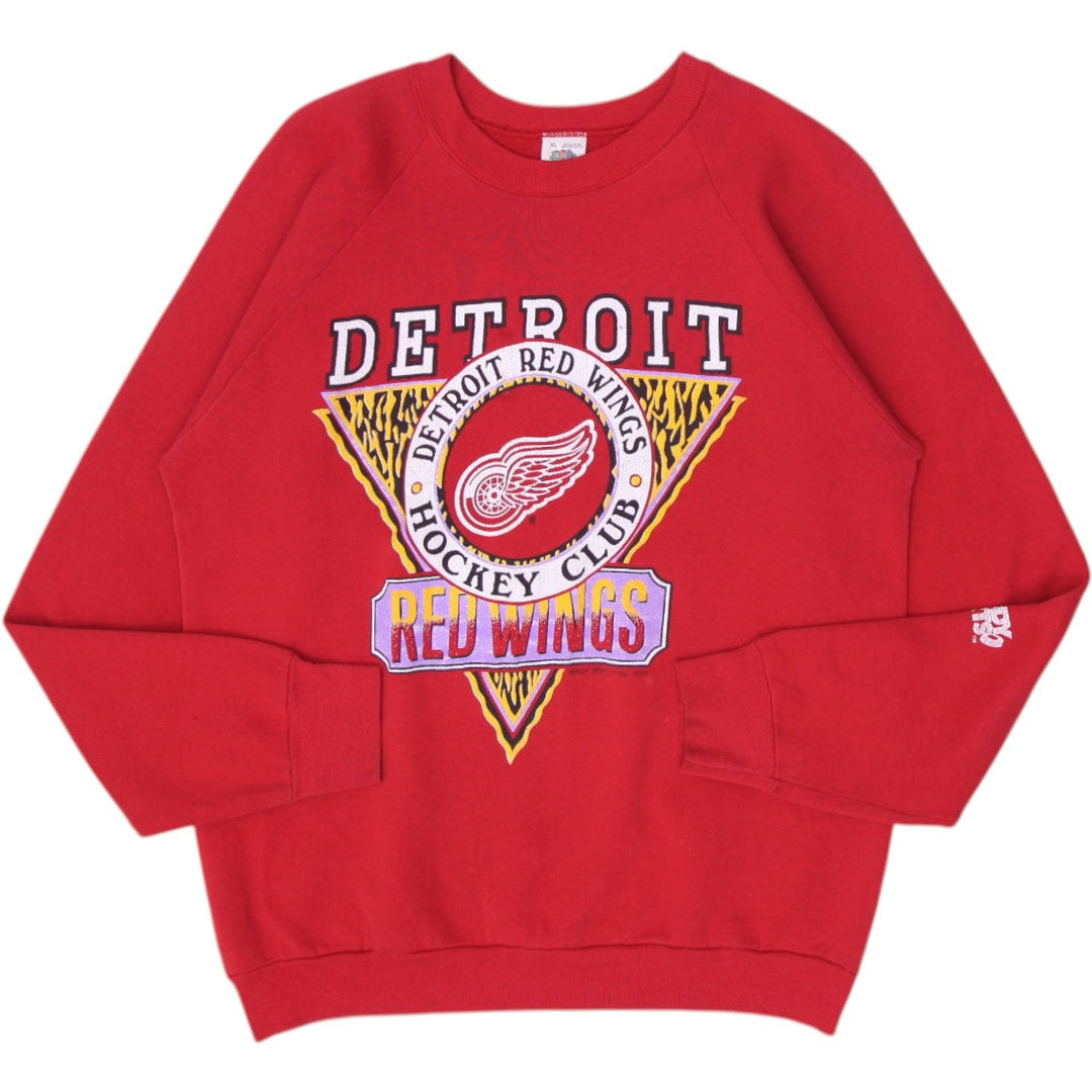 Vintage 1990 NHL Detroit Red Wings Crewneck Sweatshirt Size XL Made in USA | Migration_Sweatshirts | Fashion Rerun