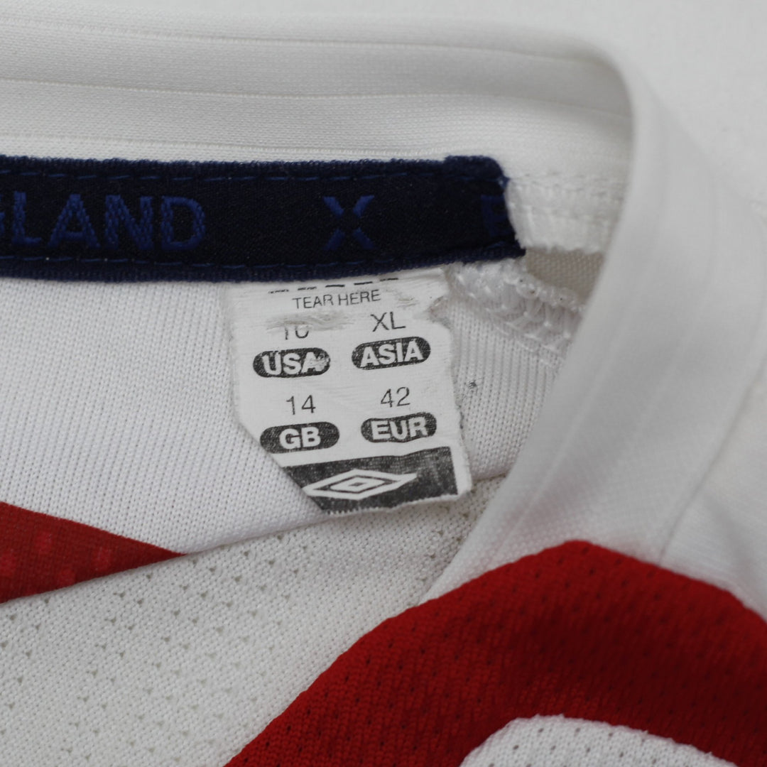 Ladies England Umbro 2007 2009 Home Football Shirt Beckham 7 XL US 14 EUR 42