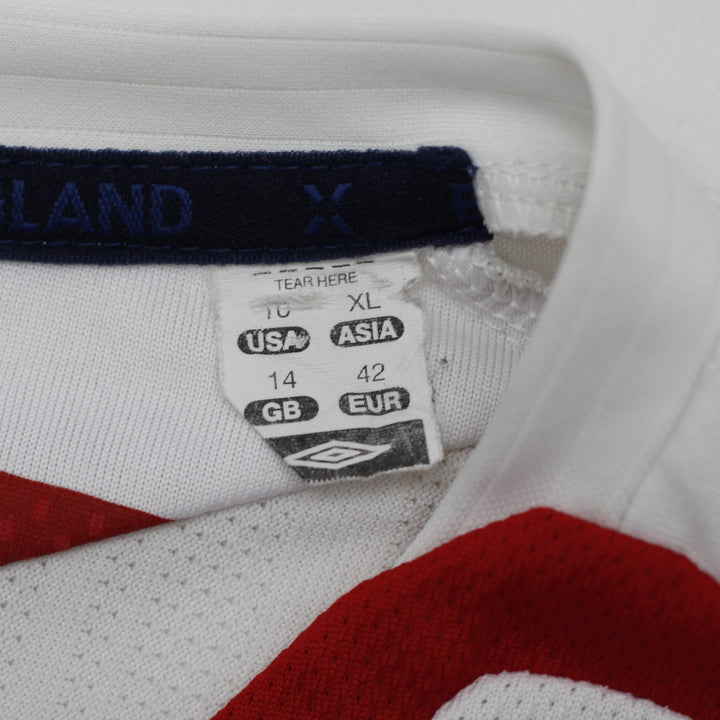 Ladies England Umbro 2007 2009 Home Football Shirt Beckham 7 XL US 14 EUR 42
