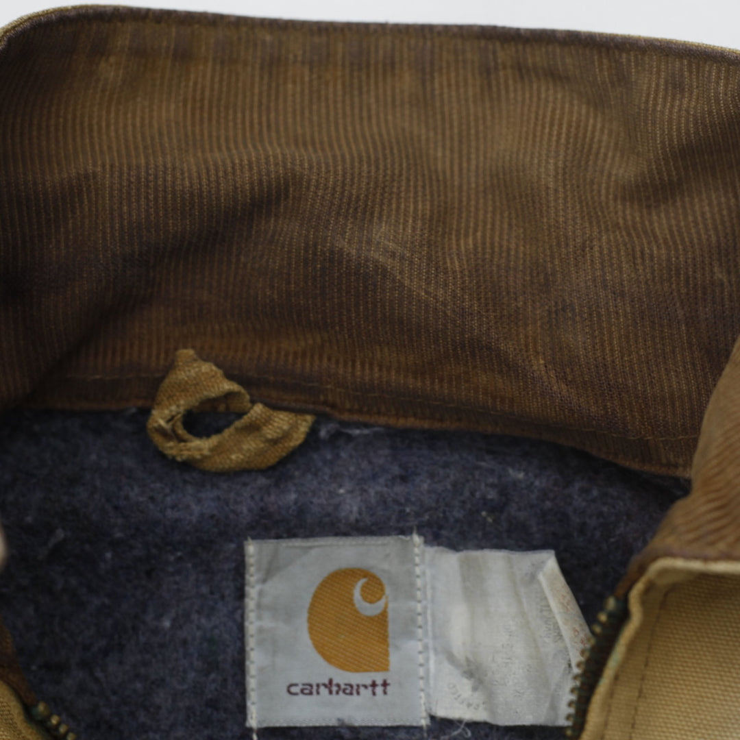 Vintage 90s Carhartt 6BLJ Detroit Flannel Lined Workwear Distressed Jacket Tall | Migration_Jackets - Detail | Fashion Rerun