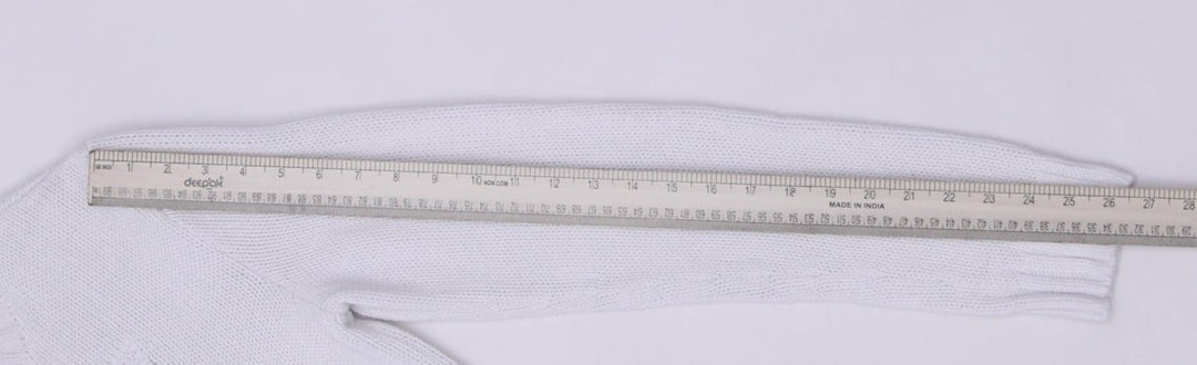 Vintage Ladies White Polo Ralph Lauren American Flag Embroidered Crewneck Sweate