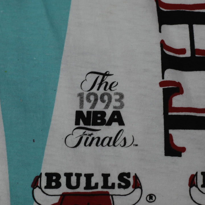 Vintage 90s Chicago Bulls 3 Peat NBA Champions All-Over Print 1993 T-Shirt XL | Migration_T-Shirts - Detail V | Fashion Rerun