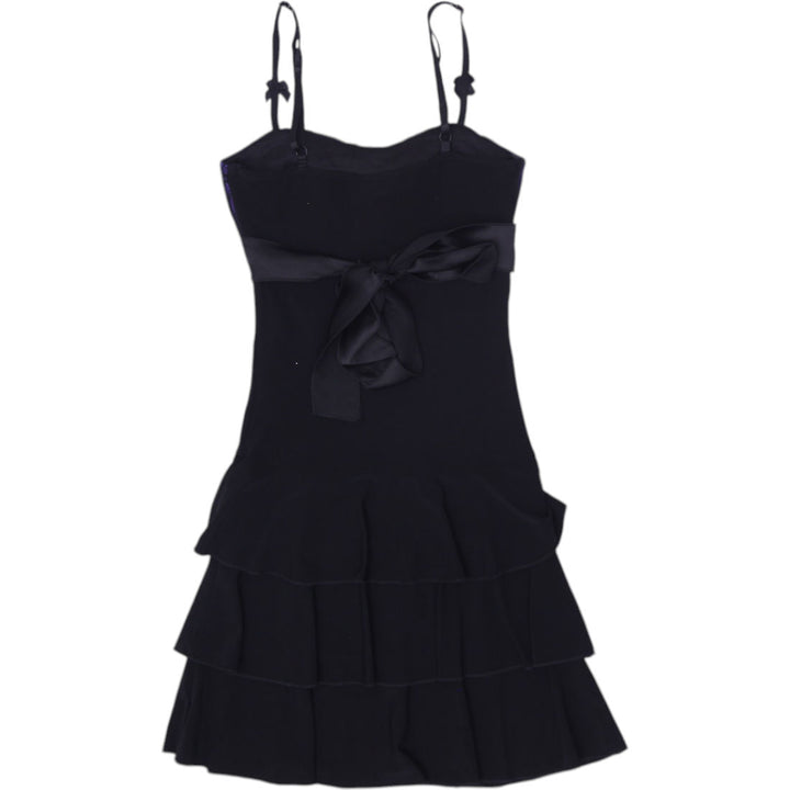 Y2K Ladies Deb Bow Detail Strappy Mini Dress Size S