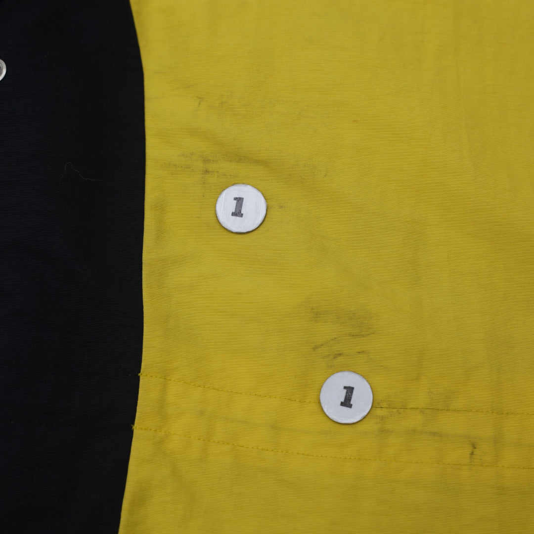 Vintage Chaps Ralph Lauren Puffer Jacket Blue Yellow Multi Pocket M