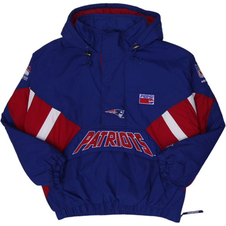 Vintage Mens 90s Starter NFL ProLine New England Patriots Pepsi Pullover Puffer